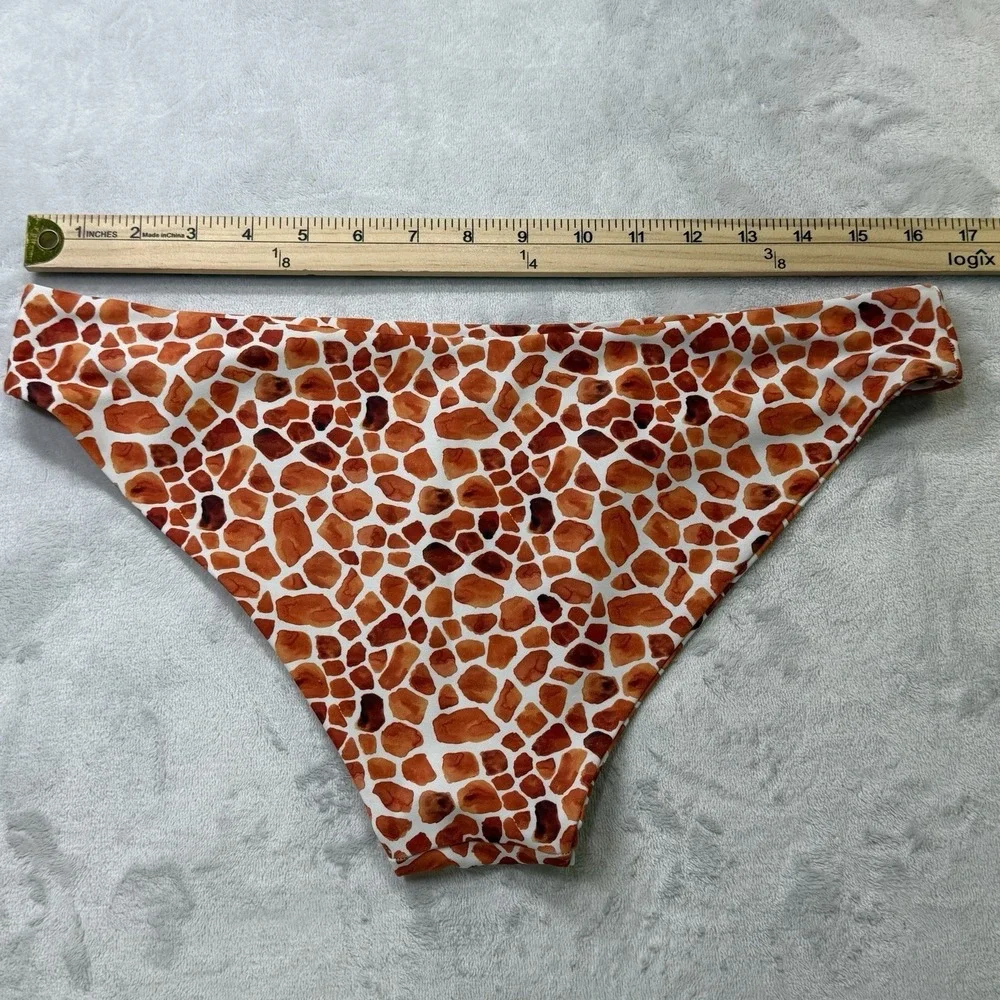 Kulani Kinis Bikini Bottom Womens XL Safari Print Full‎ Coverage